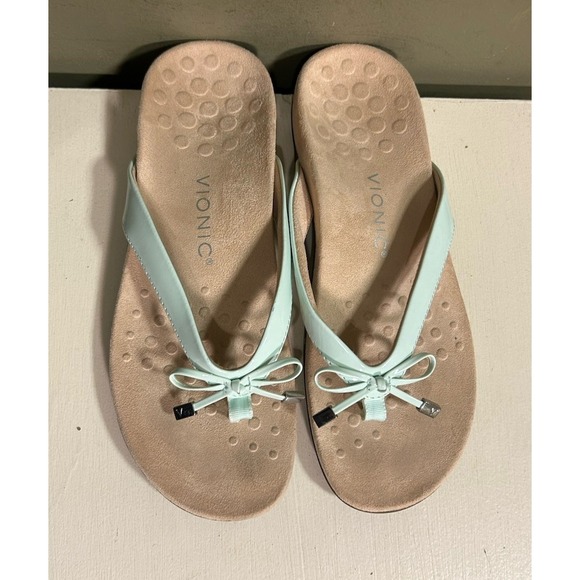 Vionic Shoes - Vionic Women Sandal Bella II Orthotic Slip On Thong Flip Flop Shoes Sz 9